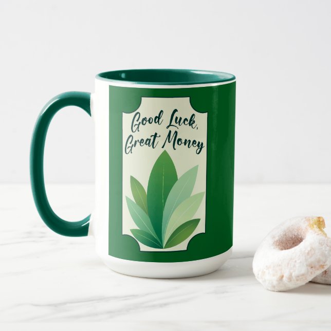 Green Botanical St Patrick’s Day Shirt – caneca Mugg (Med munk)