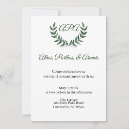 Green Branches Invitation Inbjudningar