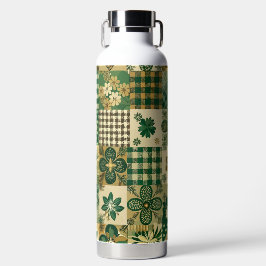 GREEN & BROWN IRISH SHAMROCKS & PLAID PATTERNS