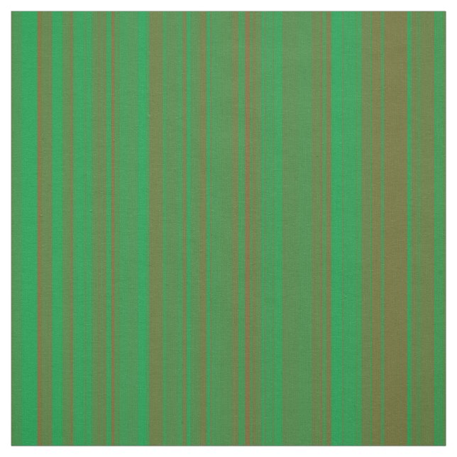 Green Brown Stripes Tyg (Provkarta)