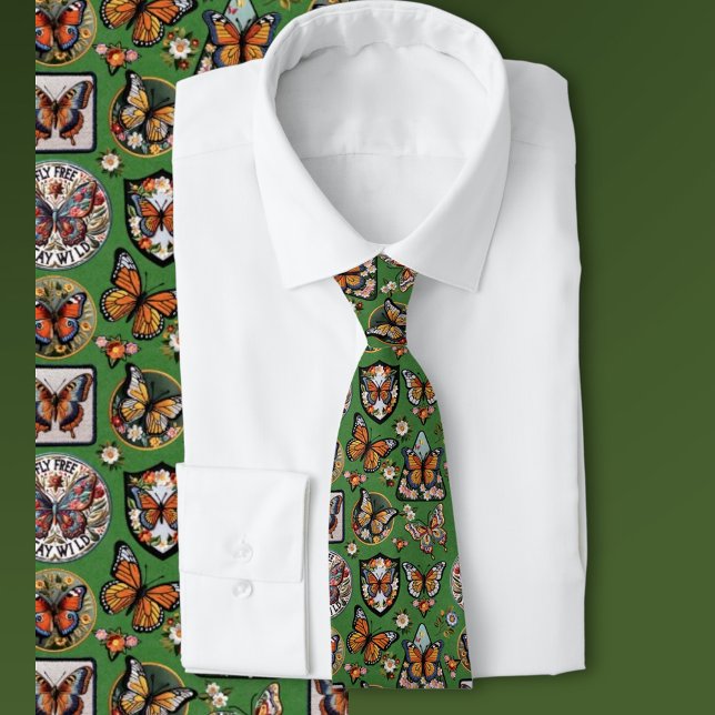 Green Butterfly Pattern for Nature Lovers Slips (Skapare uppladdad)