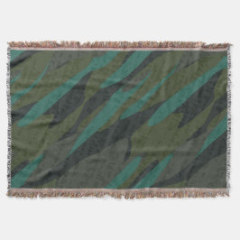 Green Camo Abstract Filt
