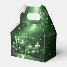 Green Candles Christmas Holiday Gift Box Presentaskar
