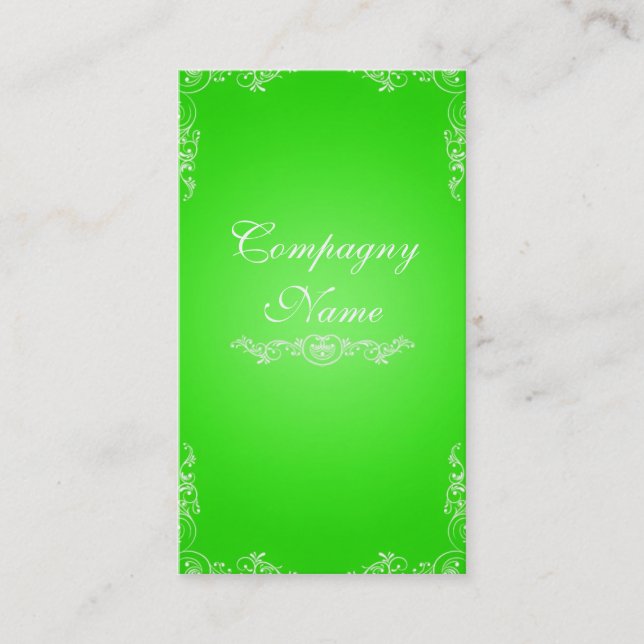 Green card visitkort (Framsida)