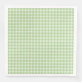 Green Checkerboard Pattern Pappersservett