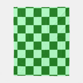 Green Checkered Square Seamless Pattern  Fleecefilt