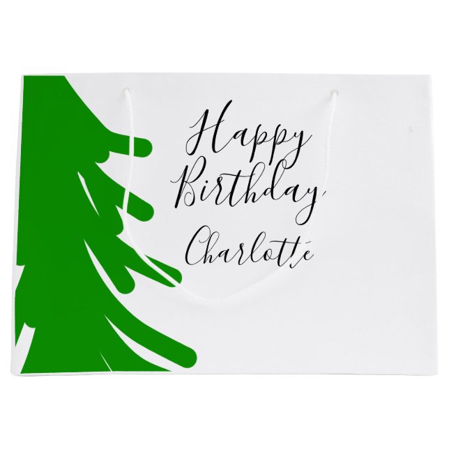 Green Christmas tree happy birthday December winte (Framsidan)