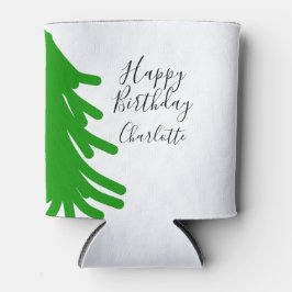 Green Christmas tree happy birthday December winte