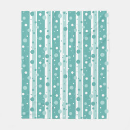 Green Circle Pattern Blanket Fleecefilt