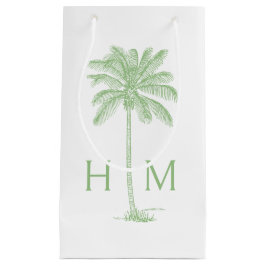Green Coastal Palmetto Palm Monogram
