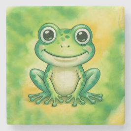 Green cute frog stenunderlägg