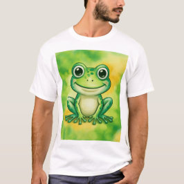 Green cute frog t shirt