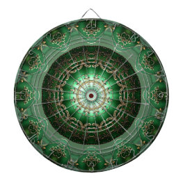 Green Decorative Floral Dartboard Darttavla