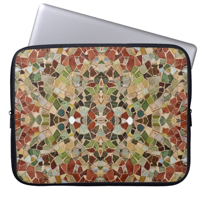 green earth mosaic laptop fodral (Framsidan)