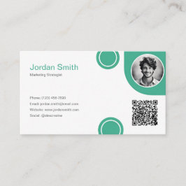 Green Emerald Aesthetic Classic Professional  Visitkort