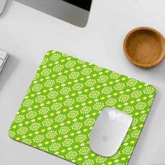 Green Ethnic Pattern Mouse Pad Musmatta