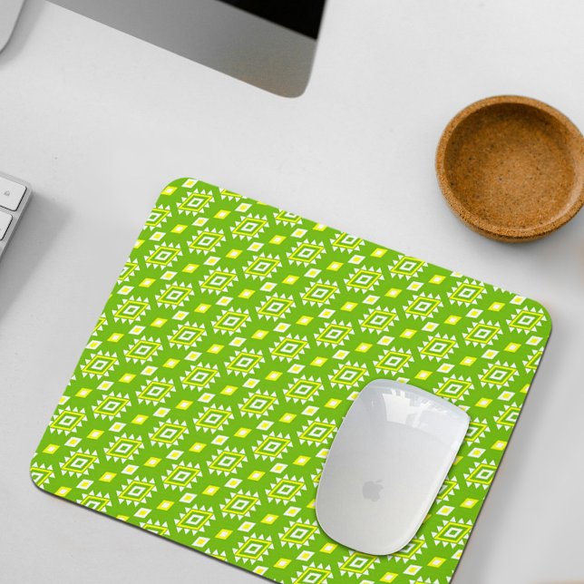 Green Ethnic Pattern Mouse Pad Musmatta (Skapare uppladdad)