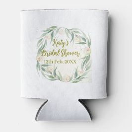 Green eucalyptus floral bridal shower name date go
