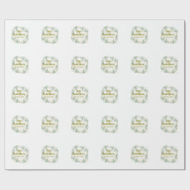 Green eucalyptus floral bridal shower name date go presentpapper