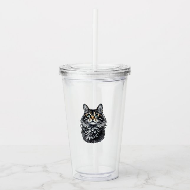 Green Eye Cat  Take Away Mugg (Framsida)