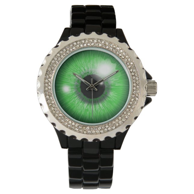 green eye iris design armbandsur (Framsida)