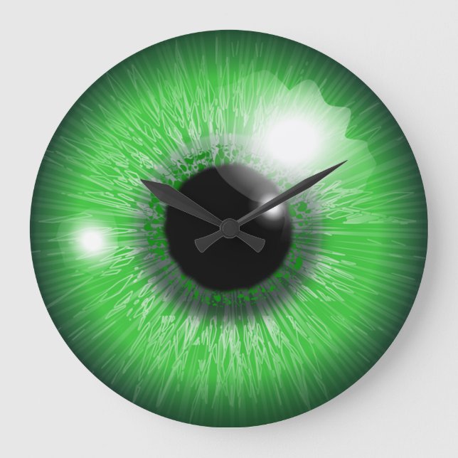 green eye iris design stor klocka (Framsida)