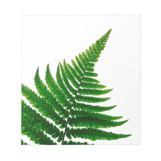 Green Fern Print Woodlands Leaf Anteckningsblock