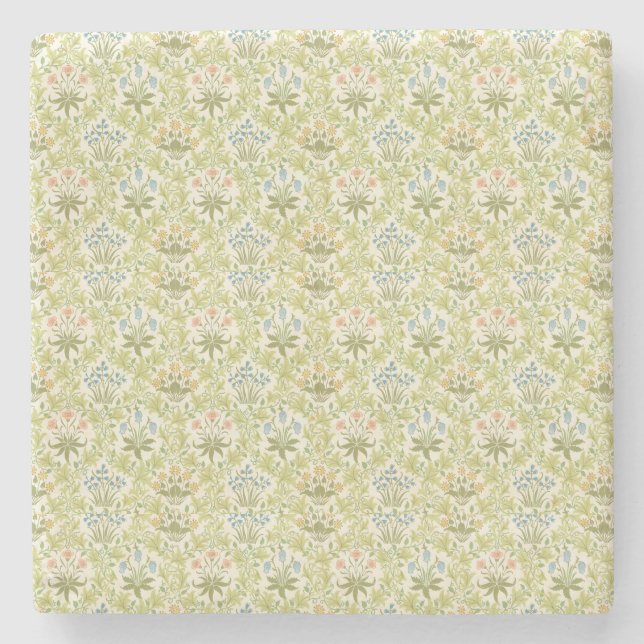 Green floral pattern girly women stenunderlägg (Framsidan)