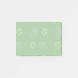 Green floral post-it block