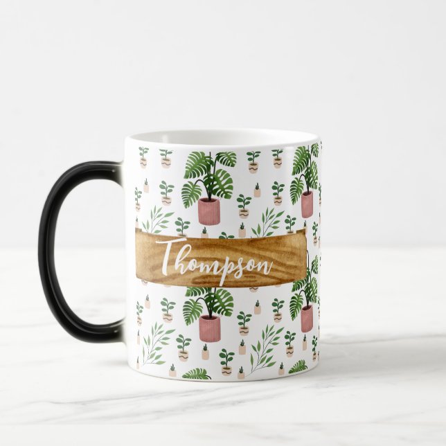 Green fresh Plant Lovers Magisk Mugg (Vänster)