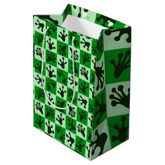 Green Frog Feet Whimsical Animal Tracks