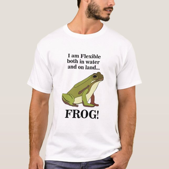 Green Frog Lovers Funny T Shirt (Framsida)