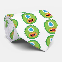 Green funny monster slips