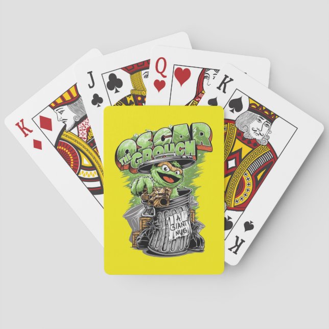 Green Garbage Monster Casinokort (Baksidan)