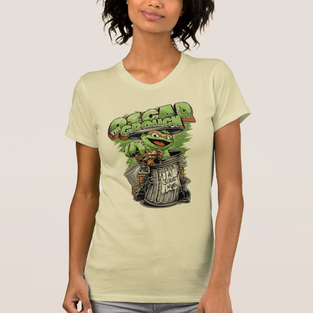 Green Garbage Monster  T Shirt (Framsida)