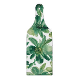 Green Garden Floral Botanical Watercolor Painting