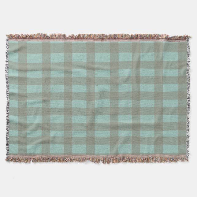 Green Gingham Filt (Framsidan)