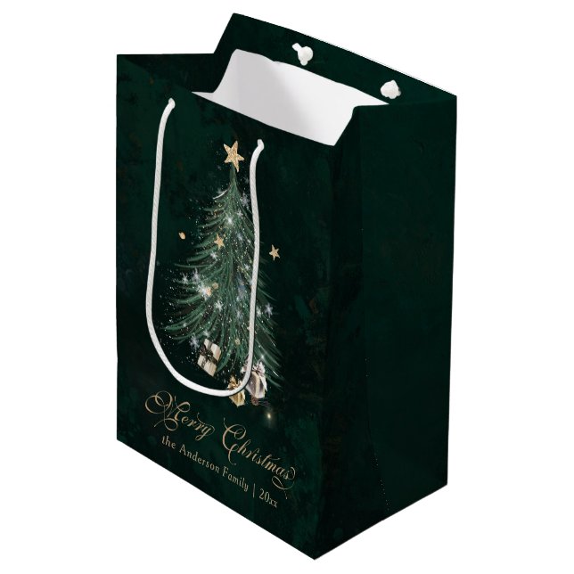 Green Gold Christmas Tree (Framsidan Vinklad)