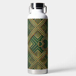 GREEN & GOLD IRISH ART DECO PATTERNS