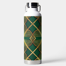 GREEN & GOLD IRISH ART DECO PATTERNS