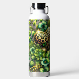 GREEN & GOLD IRISH HEARTS AND FLOWERS