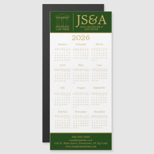 Green Gold Justice Columns Juridisk Firma Logotyp