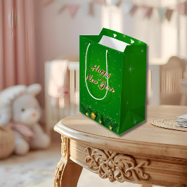 Green Gold New Year Gift Bag