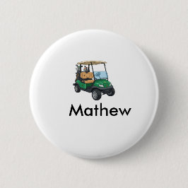 Green golf car name man sports boy gifts letter  knapp