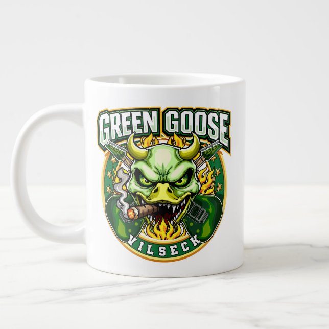 Green Goose Skull Vilseck  Jumbo Mugg (Vänster)