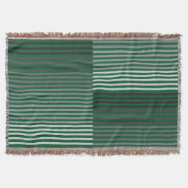 Green, Gray, Black, White Stripes Filt