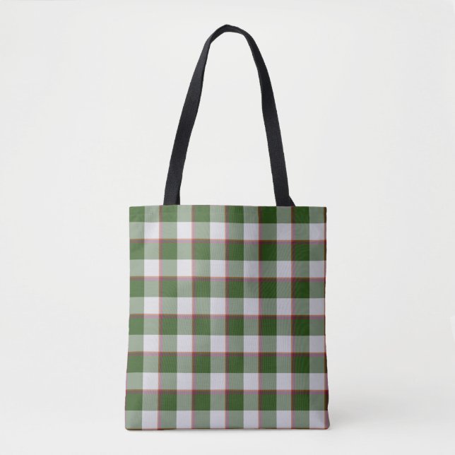 Green House and Mischka Gray Plaid Tygkasse (Framsida)