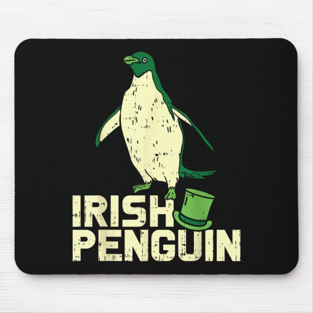 Green Irish Penguin Cute St Patricks Day Animal Lo Musmatta (Framsidan)