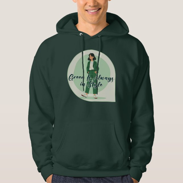 Green Is My Vibe Shirt – St Patrick’s Day Moleton Hoodie (Framsida)