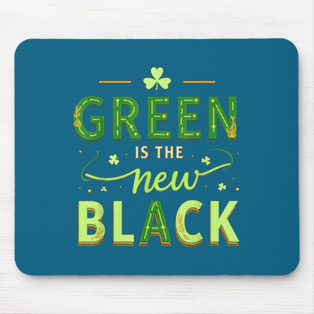 Green Is The New Black - St. Patrick’s Day Shamroc Musmatta (Framsidan)